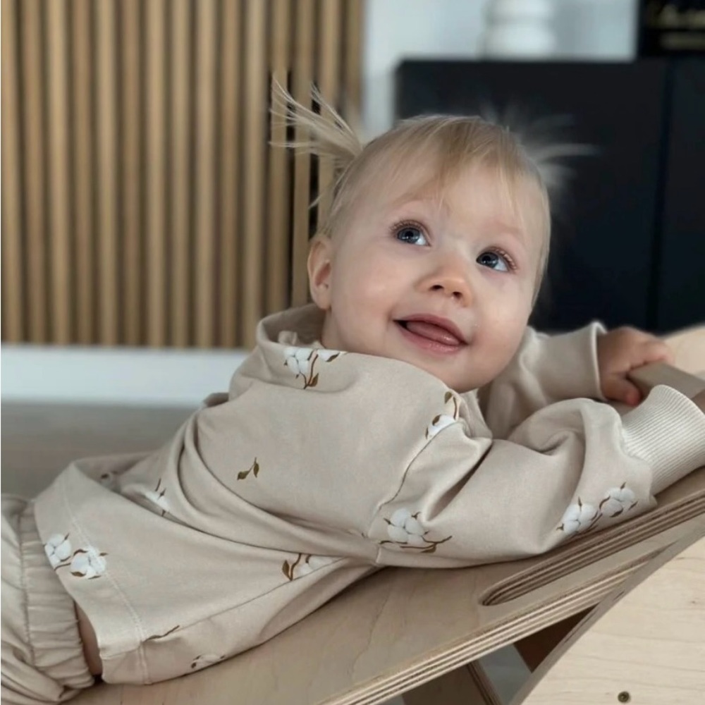 Baby/ Kids Cotton Field Crewneck- Made in Europe